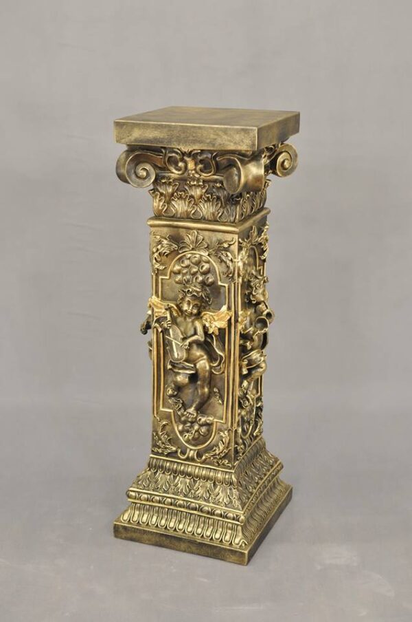 Säule mit Engeln, die Instrumente spielen 83 cm – Bild 4