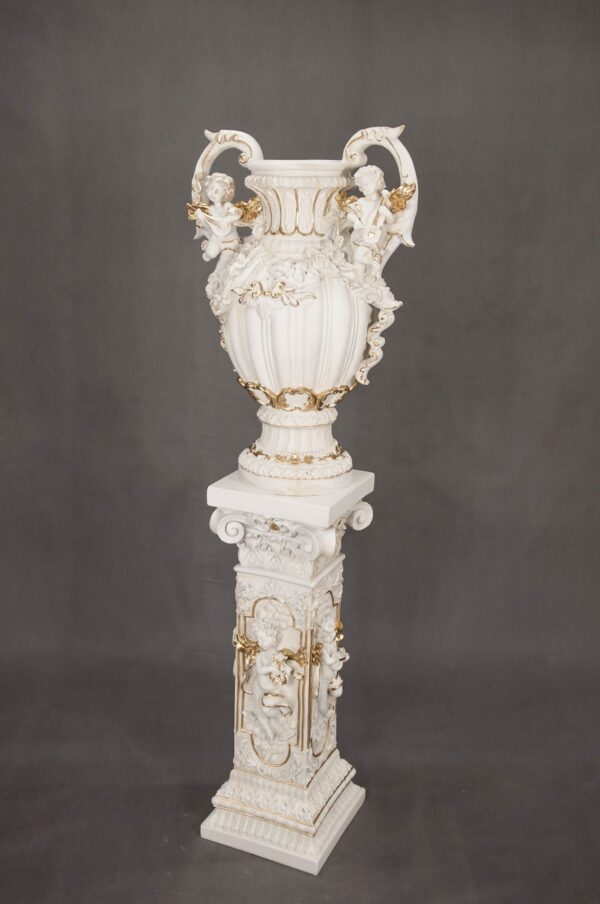 Schöne, große Vase mit Engeln 71 cm – Bild 2
