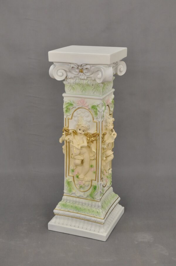 Säule mit Engeln, die Instrumente spielen 83 cm – Bild 6