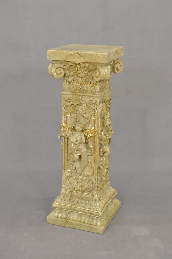 Säule mit Engeln, die Instrumente spielen 83 cm – Bild 3