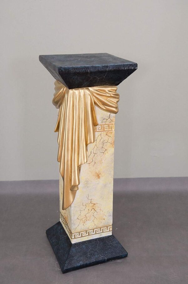 Säule mit griechischem Muster und Schärpe 81 cm