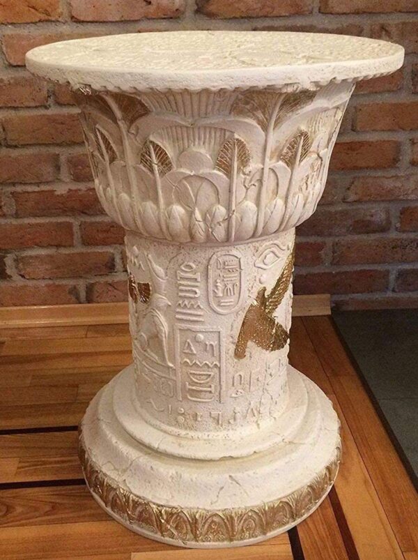 Ägyptische Säule mit Hieroglyphen 74 cm.
