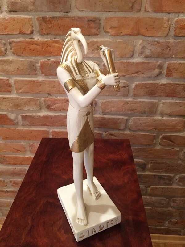 Statue des ägyptischen Mondgottes Thoth, Erfinder der ägyptischen Schrift 30cm – Bild 2