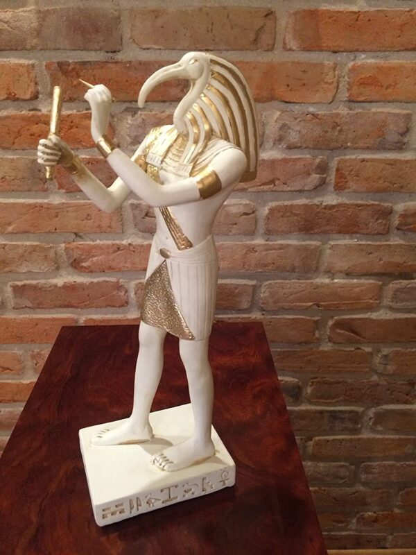 Statue des ägyptischen Mondgottes Thoth, Erfinder der ägyptischen Schrift 30cm – Bild 3