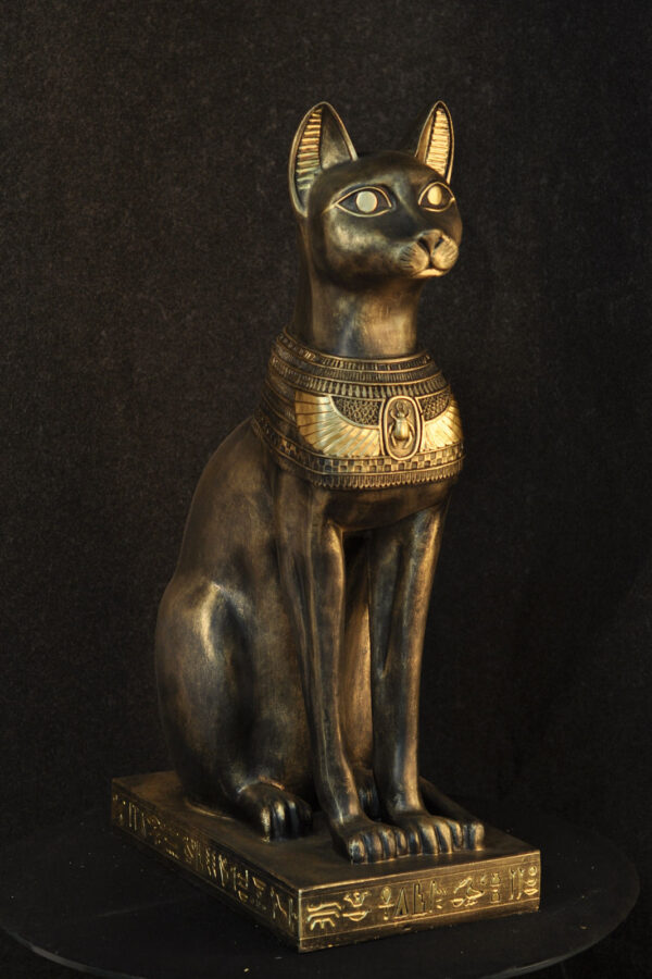 Statue der ägyptischen Katze Bastet 74 cm – Bild 2