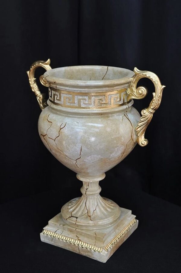 Schöne Vase mit Marmoreffekt 49 cm