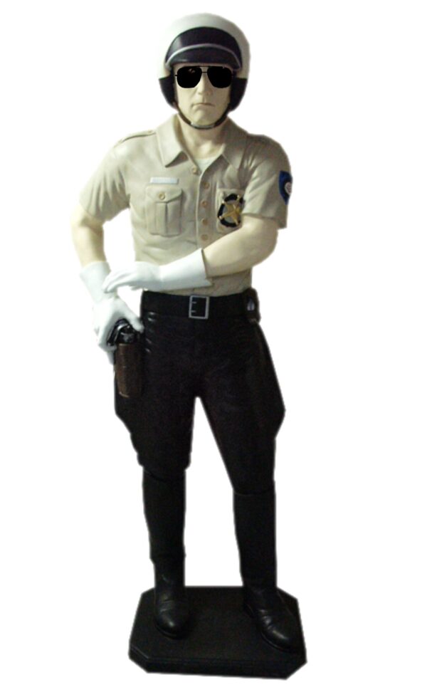 Große Figur eines amerikanischen Polizisten 188 cm