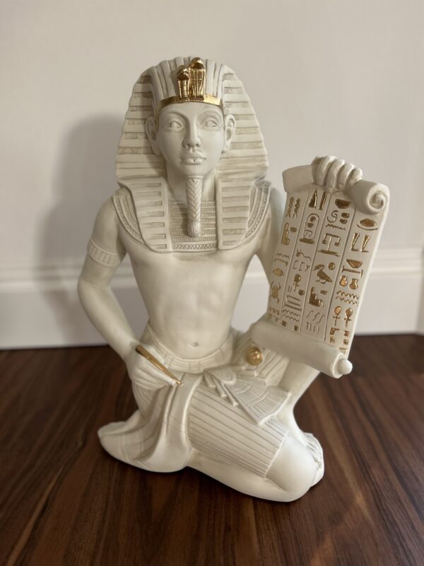 Statue des Pharaos mit ägyptischer Schrift 51 cm – Bild 3