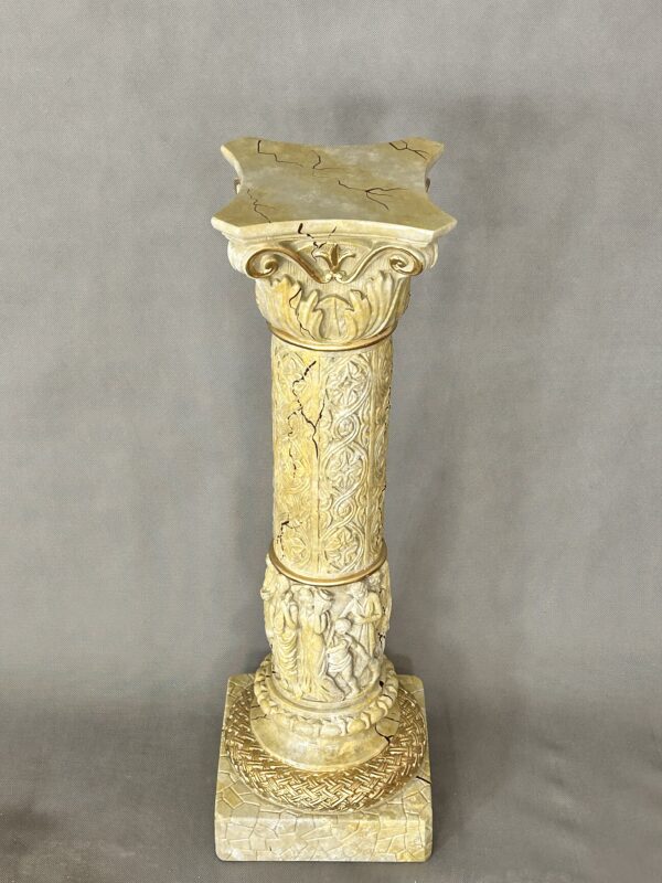 Schöne reich verzierte Säule 74 cm – Bild 3