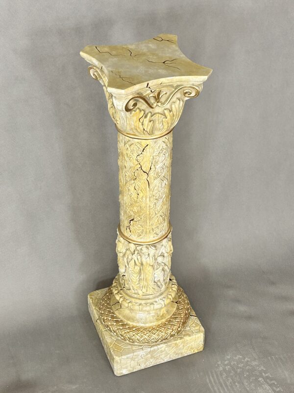 Schöne reich verzierte Säule 74 cm – Bild 4