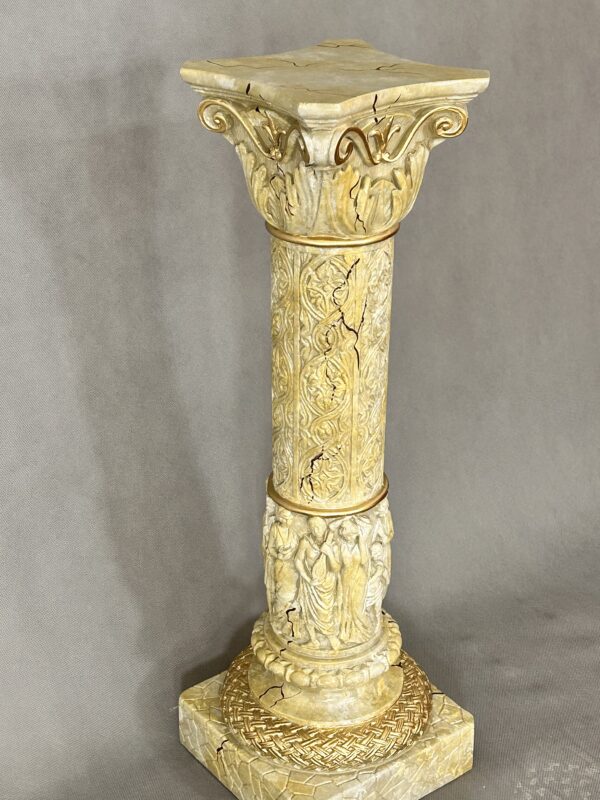 Schöne reich verzierte Säule 74 cm – Bild 7