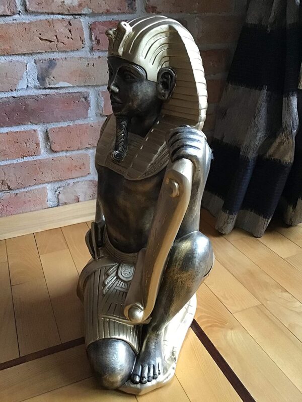 Statue des Pharaos mit ägyptischer Schrift 51 cm – Bild 5