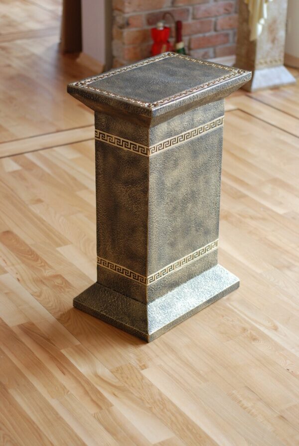 Rechteckige Säule mit griechischem Muster 73 cm – Bild 6