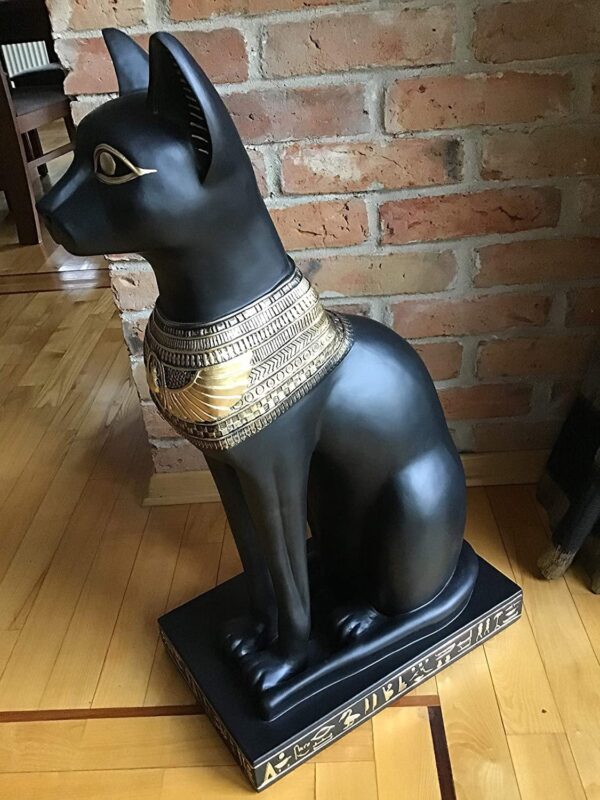 Statue der ägyptischen Katze Bastet 74 cm – Bild 4