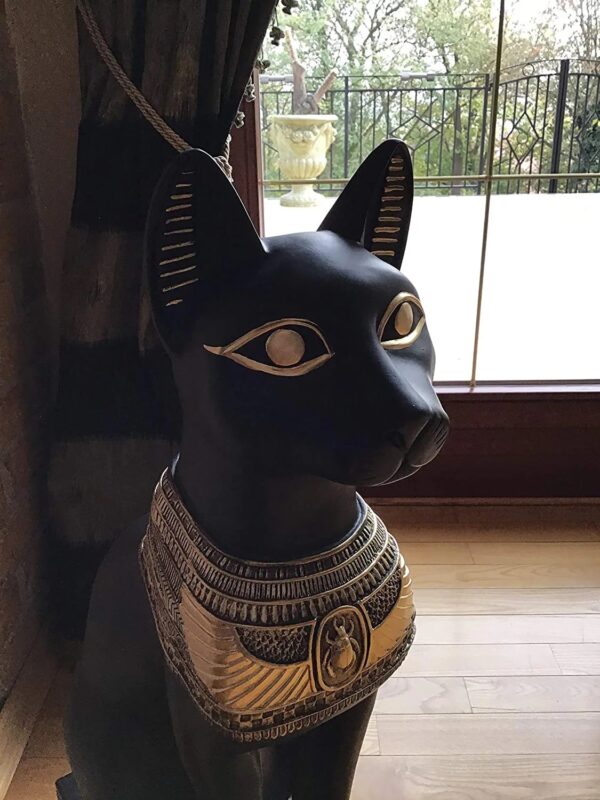 Statue der ägyptischen Katze Bastet 74 cm – Bild 5