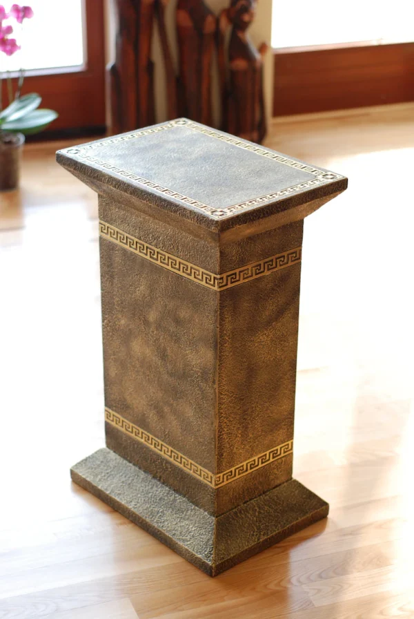 Rechteckige Säule mit griechischem Muster 73 cm – Bild 4