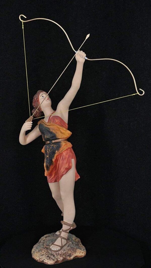 Eine wunderschöne Statue von Diana mit einer Schleife. 100 cm. – Bild 2