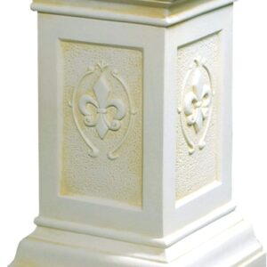 Dekorative Säule mit Lilie. 45 cm.