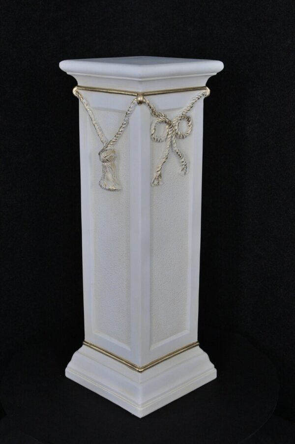 Schöne Säule mit Schnur verziert. 75 cm. – Bild 2
