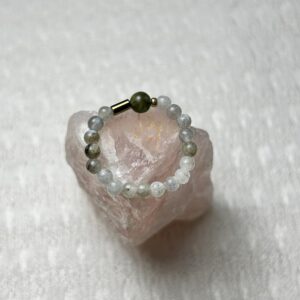 Schöner, elastischer Ring aus Labradorit.
