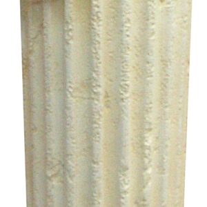 Gealterte, runde Säule mit Schleife. 68 cm.