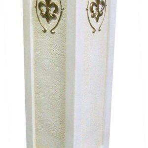 Schöne Säule mit Lilienverzierung 75 cm.