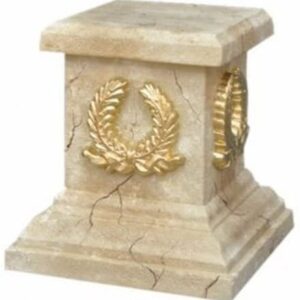 Schöne Säule, Sockel mit Lorbeer 44 cm.
